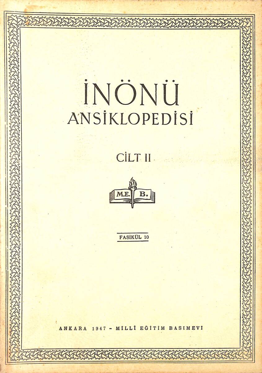 İnönü Ansiklopedisi Cilt 2 Fasikül 10 NDR91498 - 1