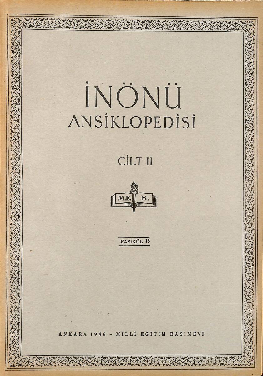 İnönü Ansiklopedisi Cilt 2 Fasikül 15 NDR91493 - 1