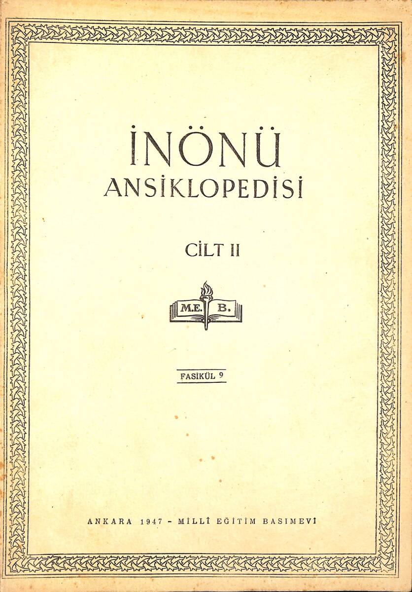 İnönü Ansiklopedisi Cilt 2 Fasikül 9 NDR91506 - 1