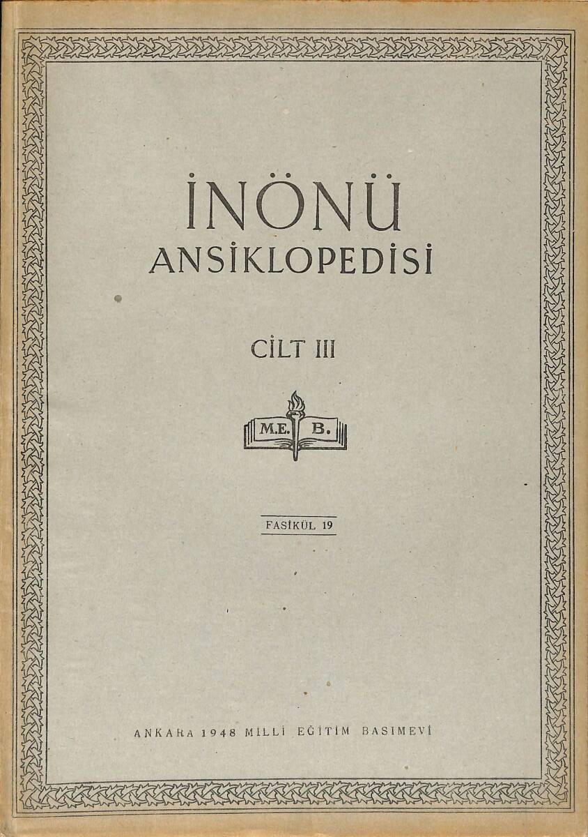 İnönü Ansiklopedisi Cilt 3 Fasikül 19 NDR91535 - 1