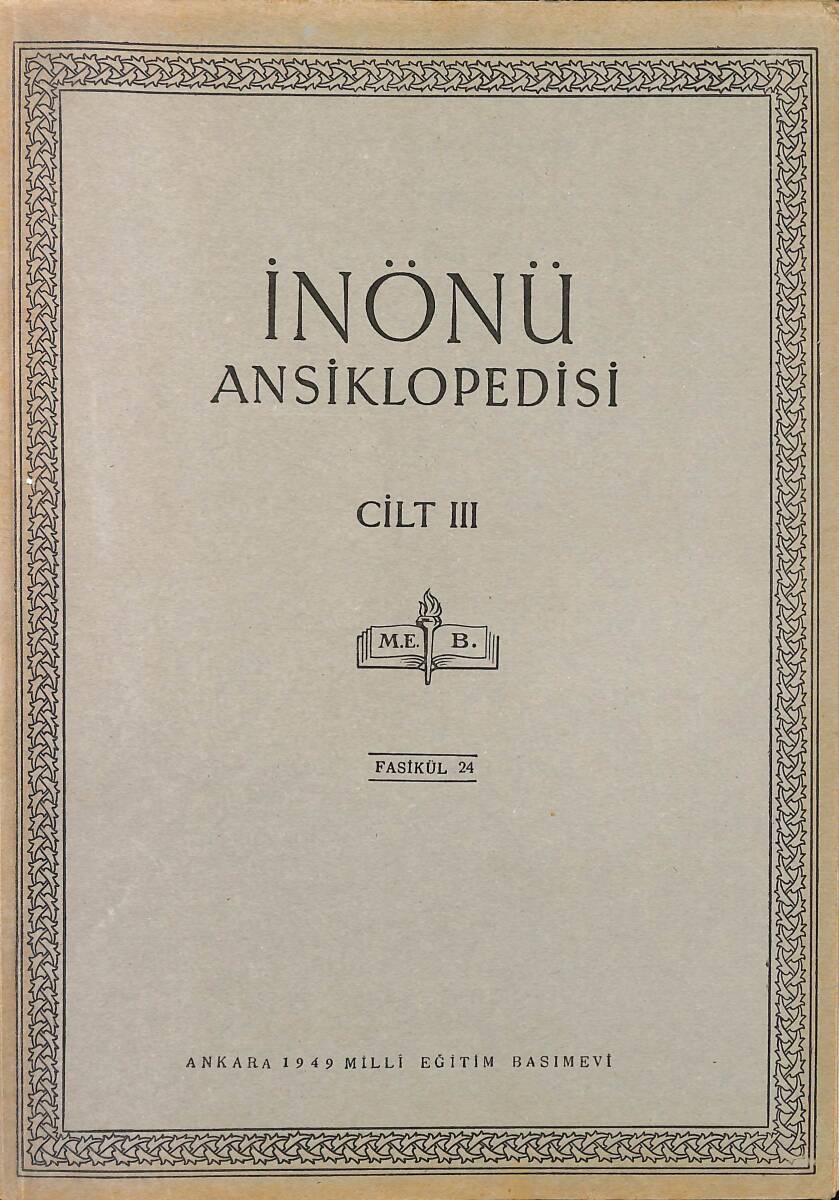 İnönü Ansiklopedisi Cilt 3 Fasikül 24 NDR91513 - 1