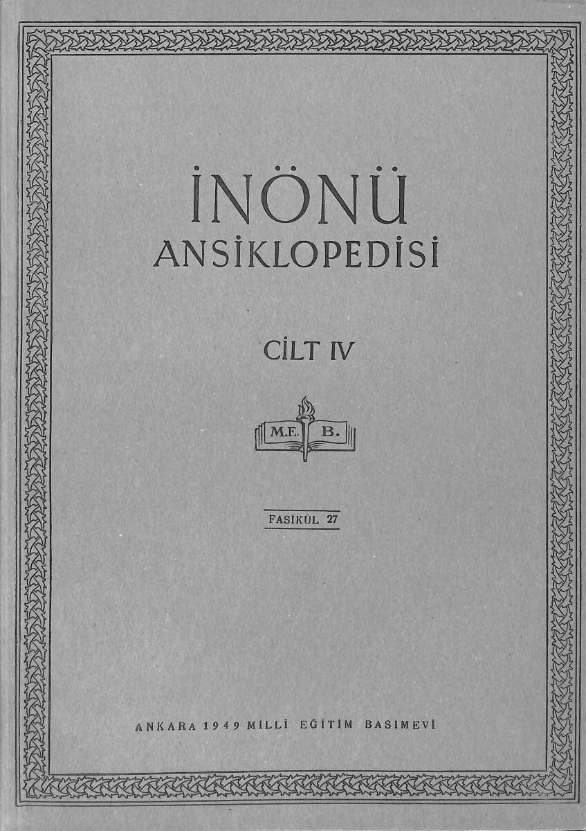 İnönü Ansiklopedisi Cilt 4 Fasikül 27 NDR91542 - 1
