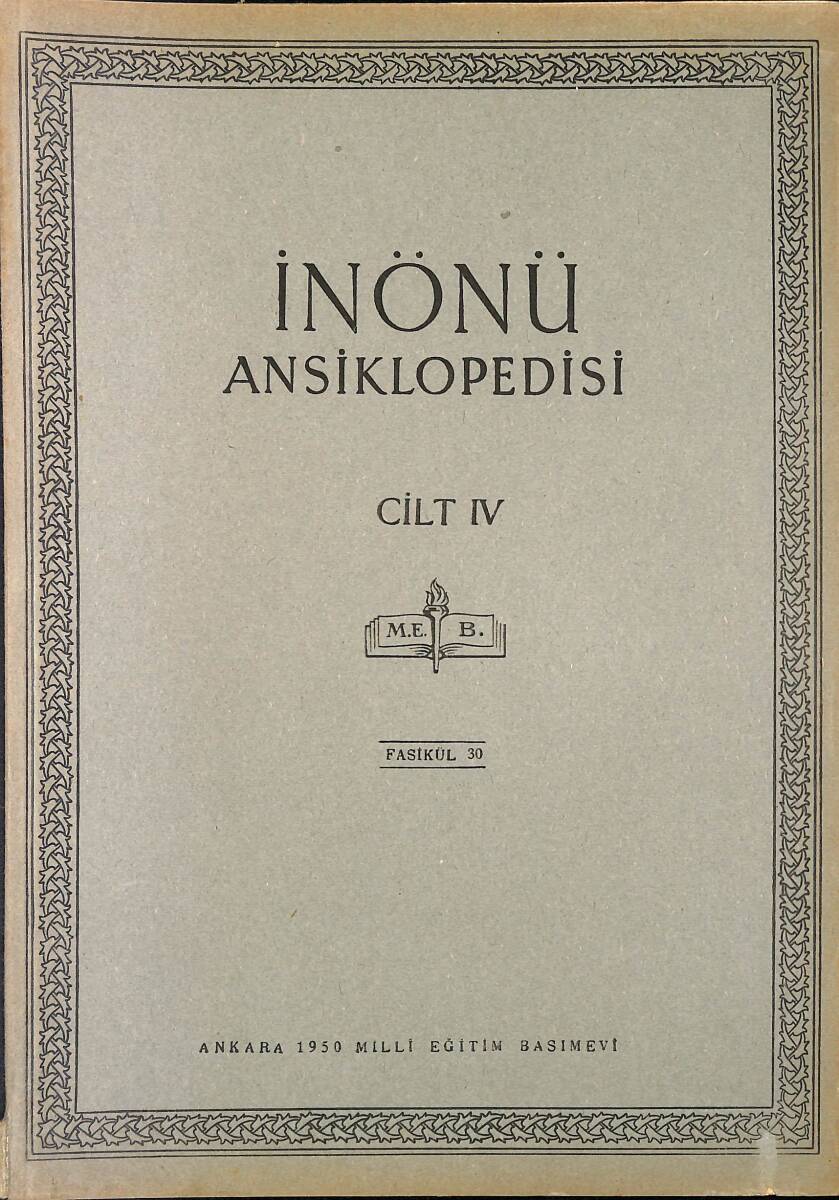İnönü Ansiklopedisi Cilt 4 Fasikül 30 NDR91514 - 1