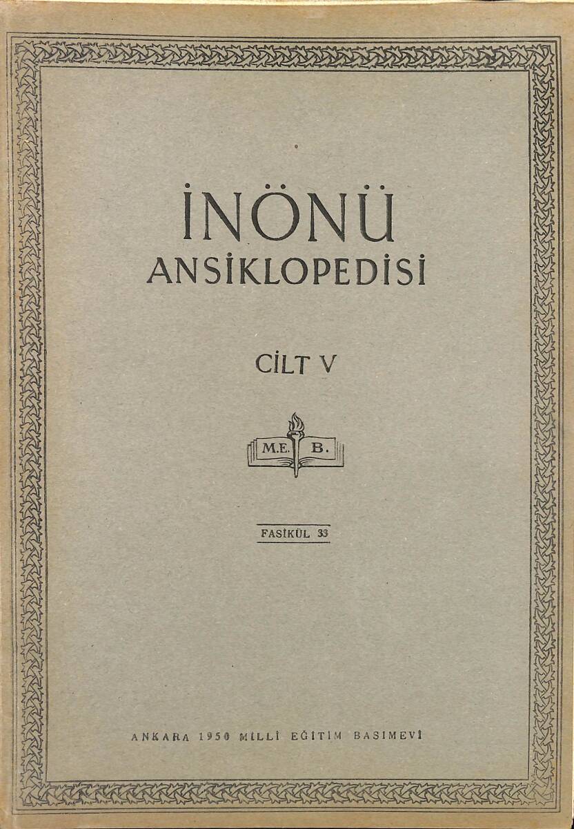 İnönü Ansiklopedisi Cilt 5 Fasikül 33 NDR91507 - 1