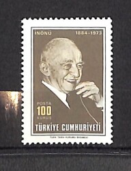 İnönü'nün Ölümü (Inönü's Death) ,1 Pul Seri PPT2342 - Gökçekoleksiyon