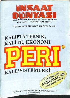 İnşaat Dünyası Sayı 64 Nisan 1988 - Kalıp Sistemleri NDR83231 - 1