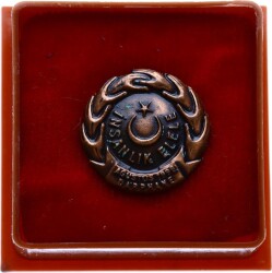 İnsanlık El Ele 1999 Deprem Broş Madalya Bronz MVM753 - Gökçekoleksiyon