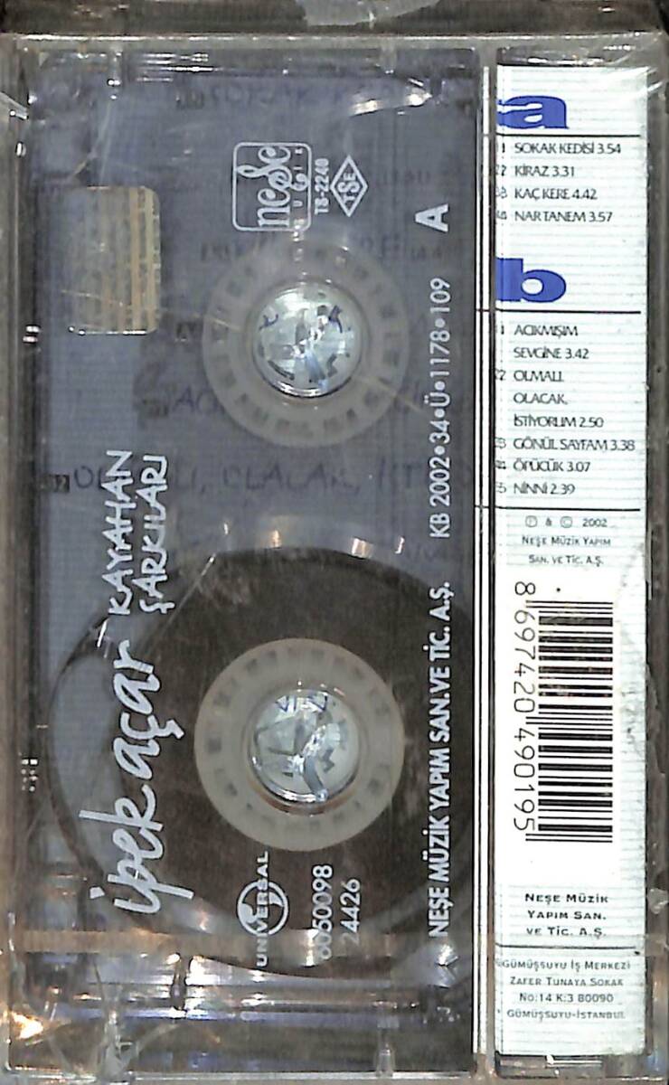 İpek Açar - Kayahan Şarkıları Kaset (Sıfır) KST26840 - 2