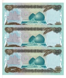 Irak 25 Dinar 1986 ÇİL *Seri Takipli* YKP9091 - 2