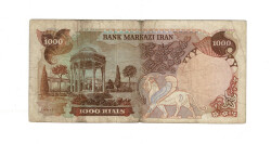 İran 1000 Riyal 1974-79 Temiz- P-105b YKP8010 - 2