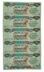 Irak 25 Dinar 1982 Seri Takipli (5 Adet ) - ÇA YKP8492 - 3