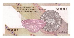 İran 5000 Rial 2013-2018 ÇİL YKP6762 - 2