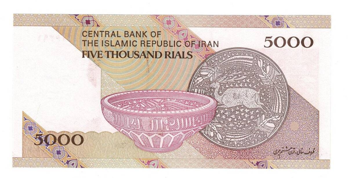 İran 5000 Rial 2013-2018 ÇİL YKP6762 - 2