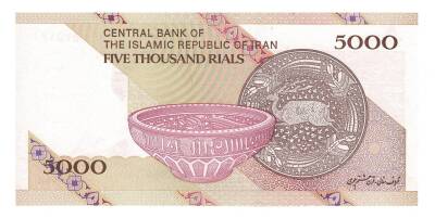 İran 5,000 Riyal 2009 Çil YKP3236 - 2
