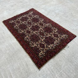 İran Eski El Dokuma Antika Halı AOB3778 (N) - 3