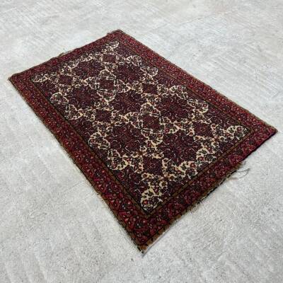 İran Eski El Dokuma Antika Halı AOB3778 (N) - 3