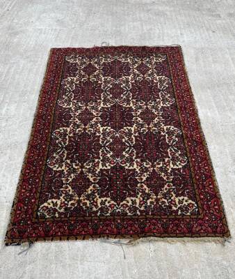 İran Eski El Dokuma Antika Halı AOB3778 (N) - 4