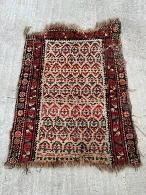 İran Eski El Dokuma Antika Halı AOB3796 (N) - 3