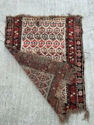 İran Eski El Dokuma Antika Halı AOB3796 (N) - 4