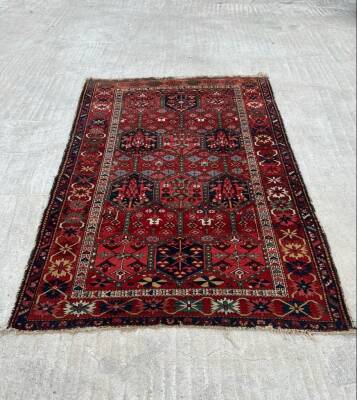 İran Eski El Dokuma Antika Halı AOB3798 (N) - 2