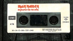 Iron Maiden - No Prayer for the Dying Orijinal Kaset (İkinci El) * EMI / Kent Elektronik - 1990 - Sarı Bandrol - Kağıt Baskı * KST31232 - 2