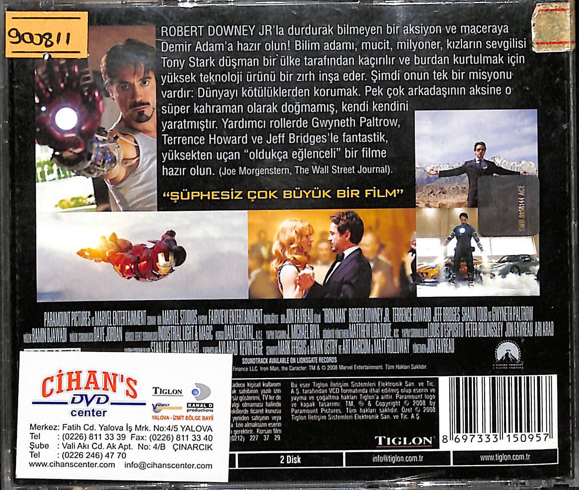 Iron Man - Demir Adam VCD Film (İkinci El) VCD27776 - 2