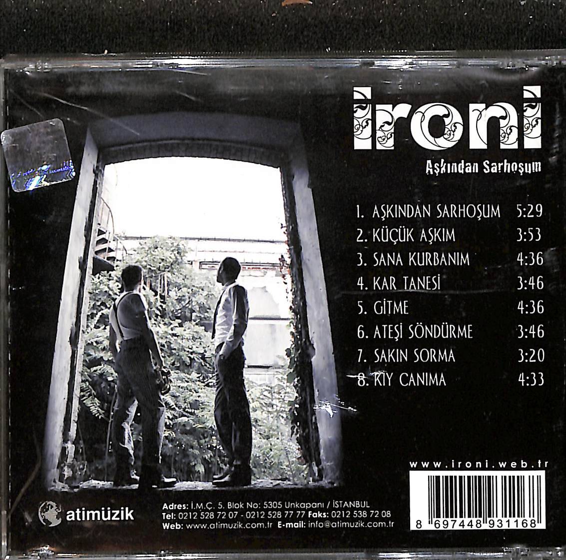 İroni - Aşkından Sarhoşum CD (İkinci El) CD5580 - 2