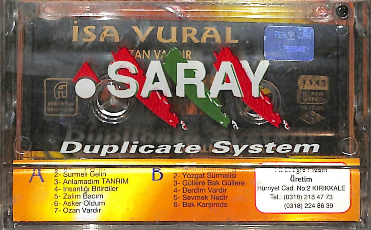 İsa Vural - Ozan Vardır Kaset (İkinci El) KST26268 - 2