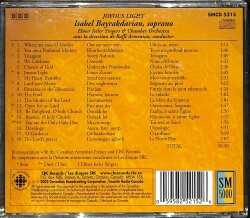 Isabel Bayrakdarian - Joyous Light CD (İkinci El) CD4094 - 2