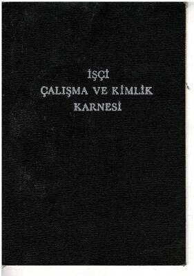 İşçi Çalışma Ve Kimlik Karnesi EFM1286 - 1