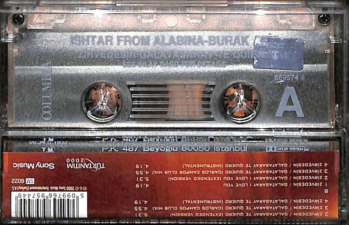 Ishtar From Alabina – Zirvedesin Galatasaray Te Quiero Kaset (İkinci El) KST29830 - 2
