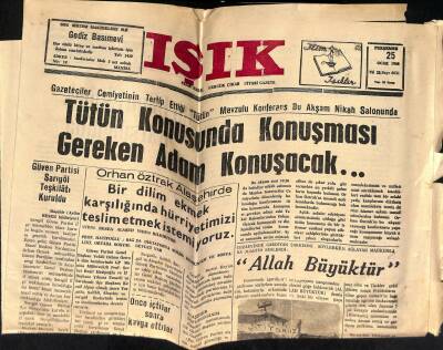 Işık Siyasi Gazete 25 Ocak 1968 - Orhan Öztrak Alaşehirde, Juanito Ağladı GZ124116 - 1