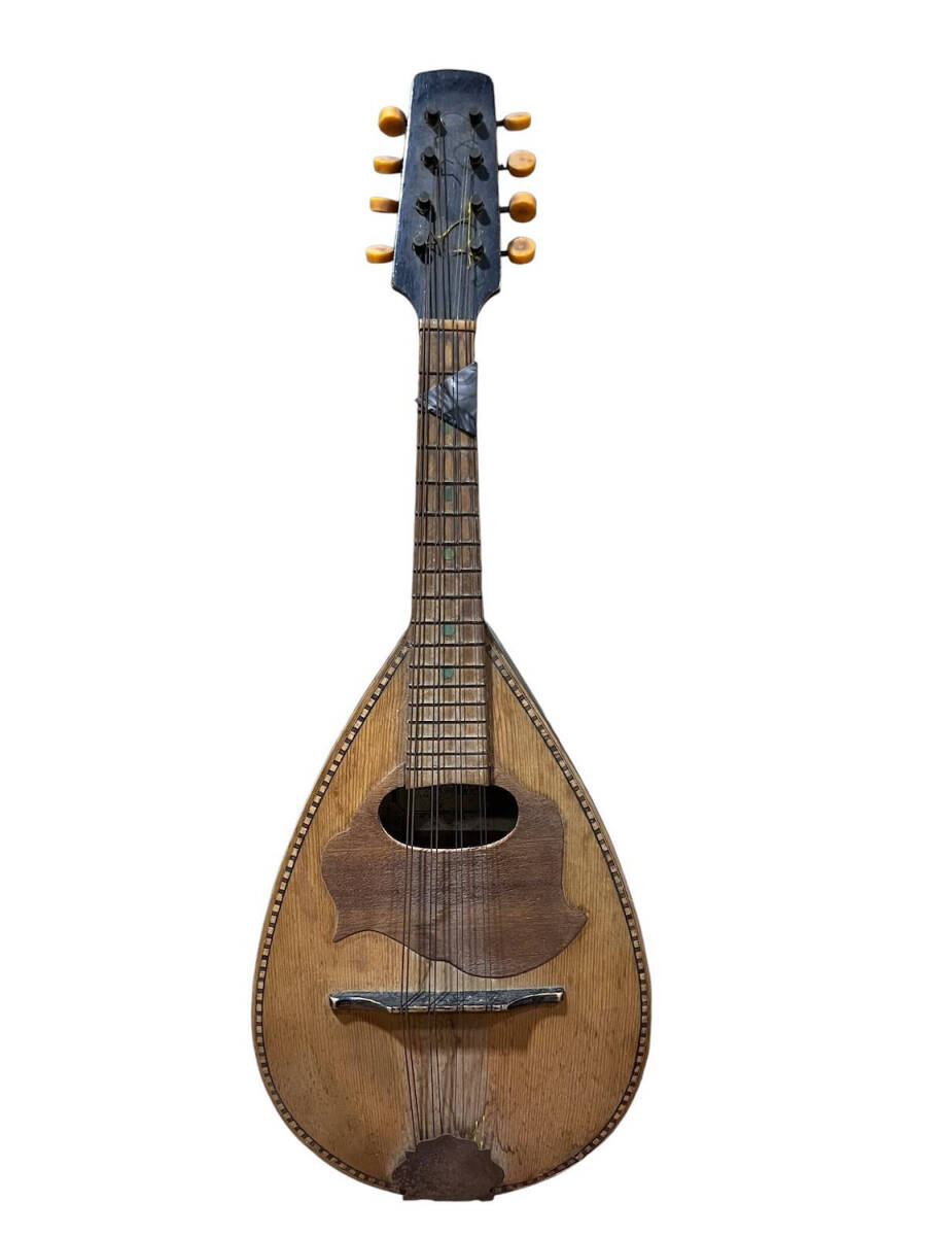 İskender Kutmani Antika Ahşap Mandolin AOB4205 - 1