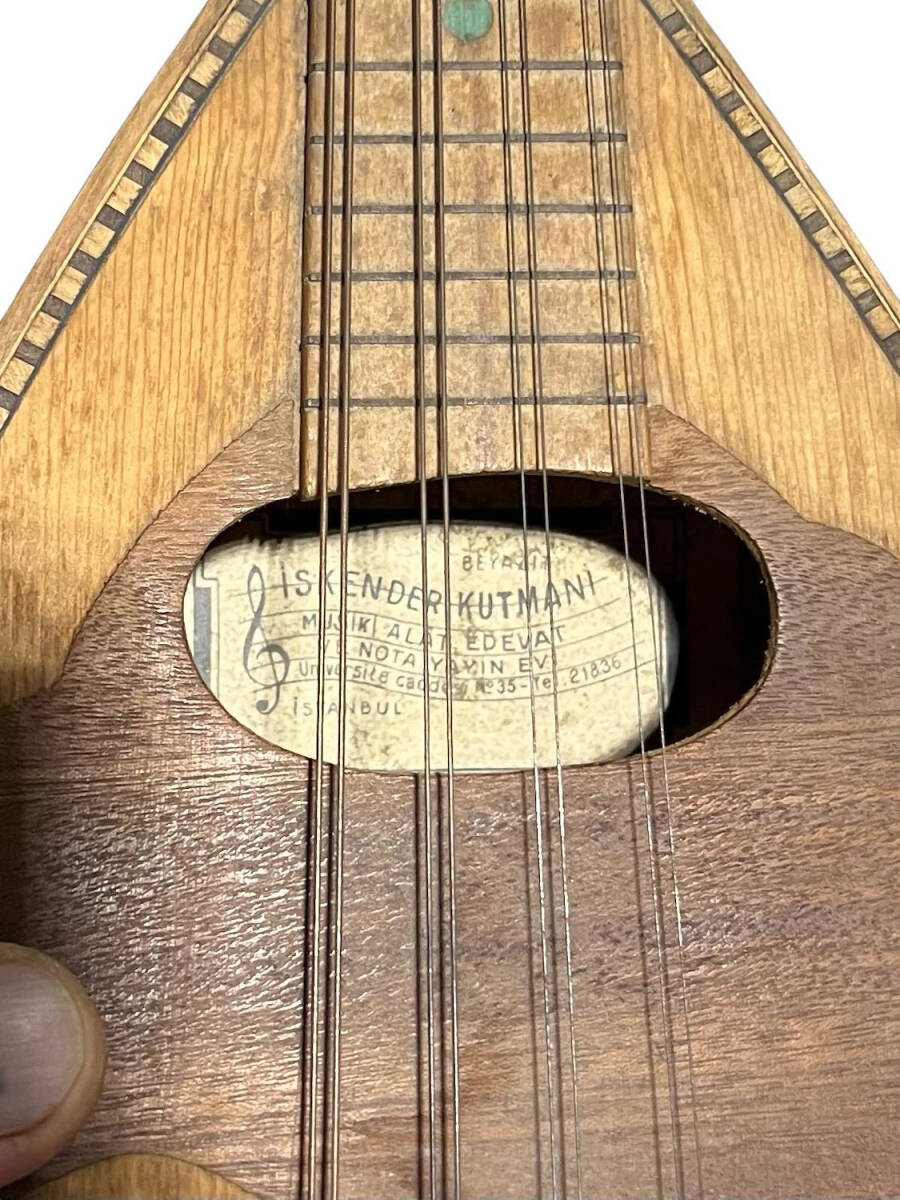İskender Kutmani Antika Ahşap Mandolin AOB4205 - 2