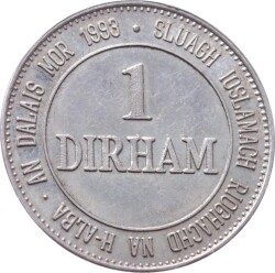 İskoçya 1 Dirham 1993 Gümüş Nadir The Declaration of Arbroath JTF614 - 1