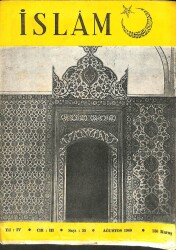 İSLAM DERGİSİ SAYI35 AĞUSTOS 1960 - ALİ FUAD BAŞGİL NDR72809 - Gökçekoleksiyon