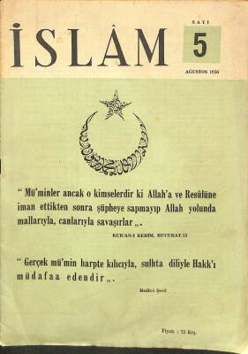 İSLAM DERGİSİ SAYI5 AĞUSTOS 1956 NDR72814 - 1
