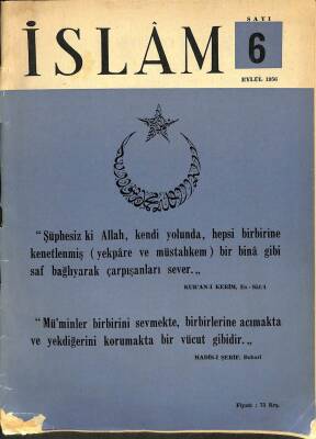 İSLAM DERGİSİ SAYI6 EYLÜL 1956 - AHMED CEVDET PAŞA NDR72803 - 1