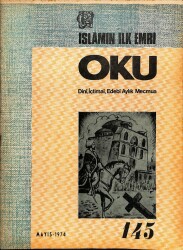 İslamın İlk Emri Oku Dini İçtimai Edebi Aylık Mecmua Sayı 145 Mayıs 1974 - Hasan Bağcı, Ahmet Kurhan NDR82285 - Gökçekoleksiyon