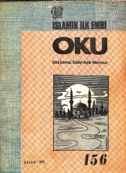 İslamın İlk Emri Oku Dini İçtimai Edebi Aylık Mecmua Sayı 156 Nisan 1975 - Mustafa Öner, Muhammet Sevgili NDR82250 - Gökçekoleksiyon