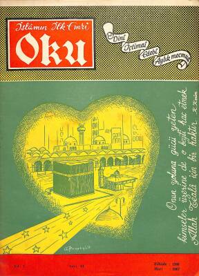 İslamın İlk Emri Oku Dini İçtimai Edebi Aylık Mecmua Sayı 64 Mart 1967 - İsmet Ersöz, Gültekin Engin NDR82271 - 1