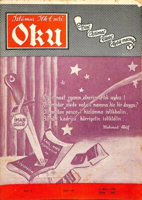 İslamın İlk Emri Oku Dini İçtimai Edebi Aylık Mecmua Sayı 70 Ekim 1967 - İsmet Ersöz, Halil Erez NDR82262 - 1