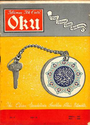İslamın İlk Emri Oku Dini İçtimai Edebi Aylık Mecmua Sayı 75 Mart 1968 - Yaşar Gökçek, Ömer Bal NDR82246 - 1