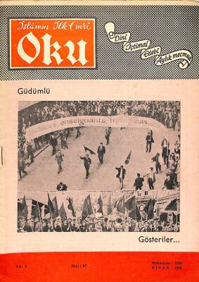 İslamın İlk Emri Oku Dini İçtimai Edebi Aylık Mecmua Sayı 87 Nisan 1969 - Mustafa Koçyiğit, Ali TEKELİOĞLU NDR82232 - 1