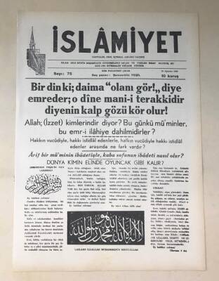 İslamiyet Gazetesi 29 Ağustos GZ337 - 1