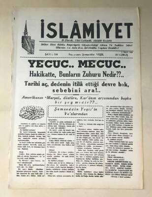 İslamiyet Gazetesi 3 Nisan 1950 GZ309 - 2