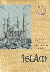 İslâm Dergisi Aralık 1964 Sayı 3 NDR79616 - Gökçekoleksiyon