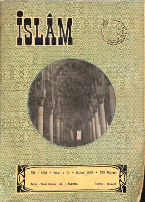 İslâm Dergisi Ekim 1963 Sayı 73 NDR79614 - 1
