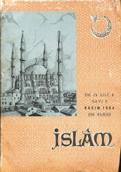 İslâm Dergisi Kasım 1964 Sayı 2 NDR79617 - Gökçekoleksiyon