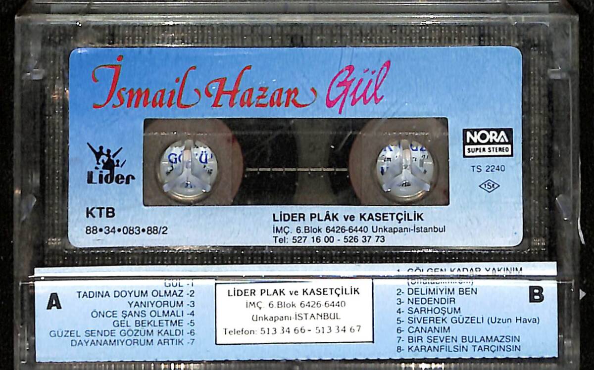 İsmail Hazar - Gül Kaset (İkinci El) KST28653 - 2